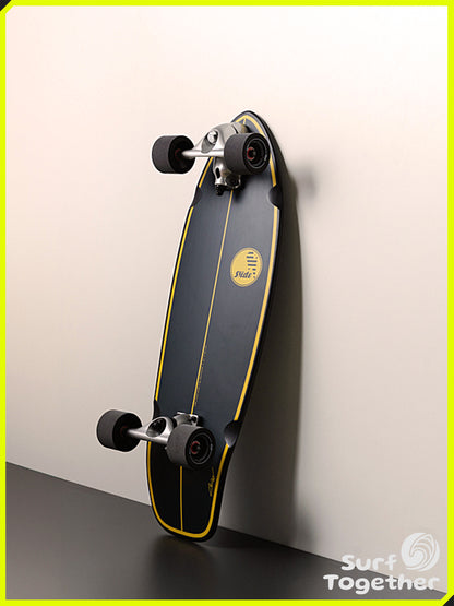 Vista desde Abajo apoyada | Slide CMC Cold Gold 31” SurfSkate