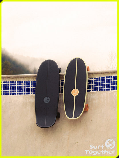 Detalle | Slide Trim Citrus 28” SurfSkate | Vista desde Arriba